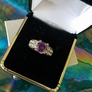 Faux Amethyst Ring